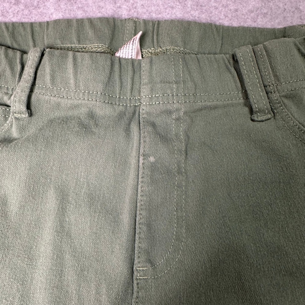 Womens‎ Olive Green Stretch Waist Pants Casual Slim Fit Size Unknown - Picture 9 of 14